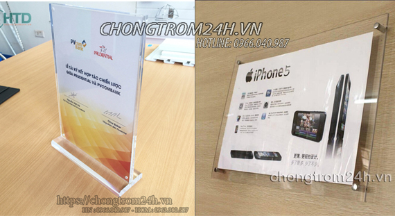 Ưu nhược điểm kệ menu mica để bàn, treo tường trước khi mua.