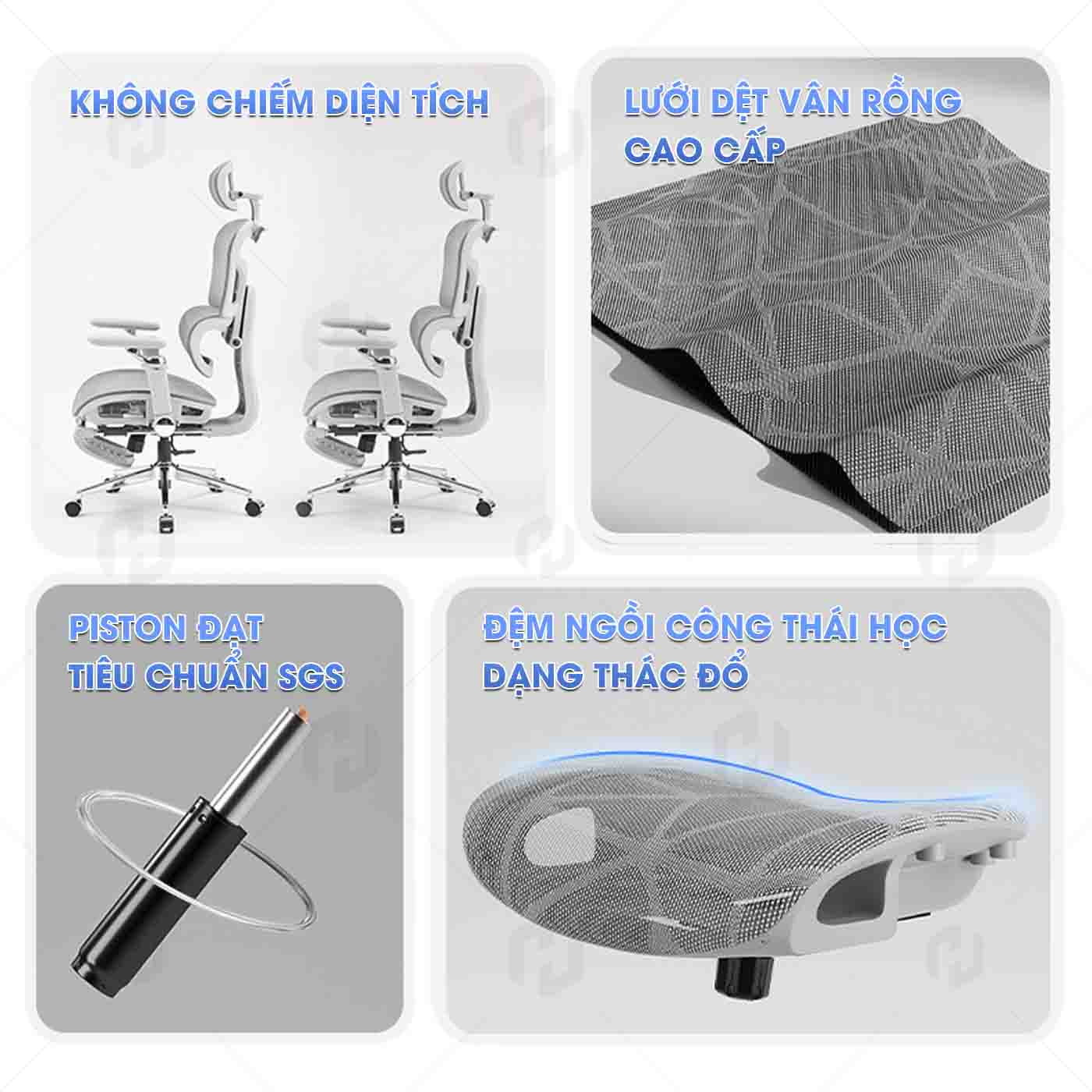 Ghế công thái học HTD-905 Full lưới thoáng khí