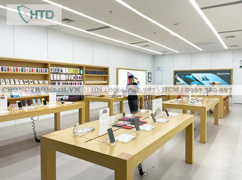 Chống trộm điện thoại trưng bày