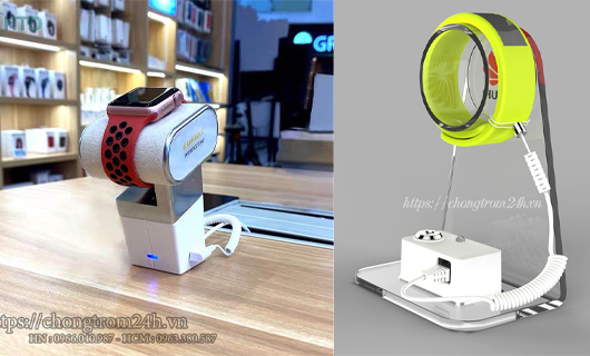 Chống trộm đồng hồ thông minh, vòng đeo tay tại của hàng trưng bày