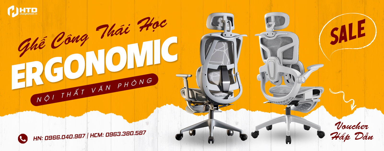 GHẾ CÔNG THÁI HỌC ERGONOMIC – GIẢI PHÁP TƯ THẾ NGỒI CHUẨN TỪ HTD VIỆT NAM