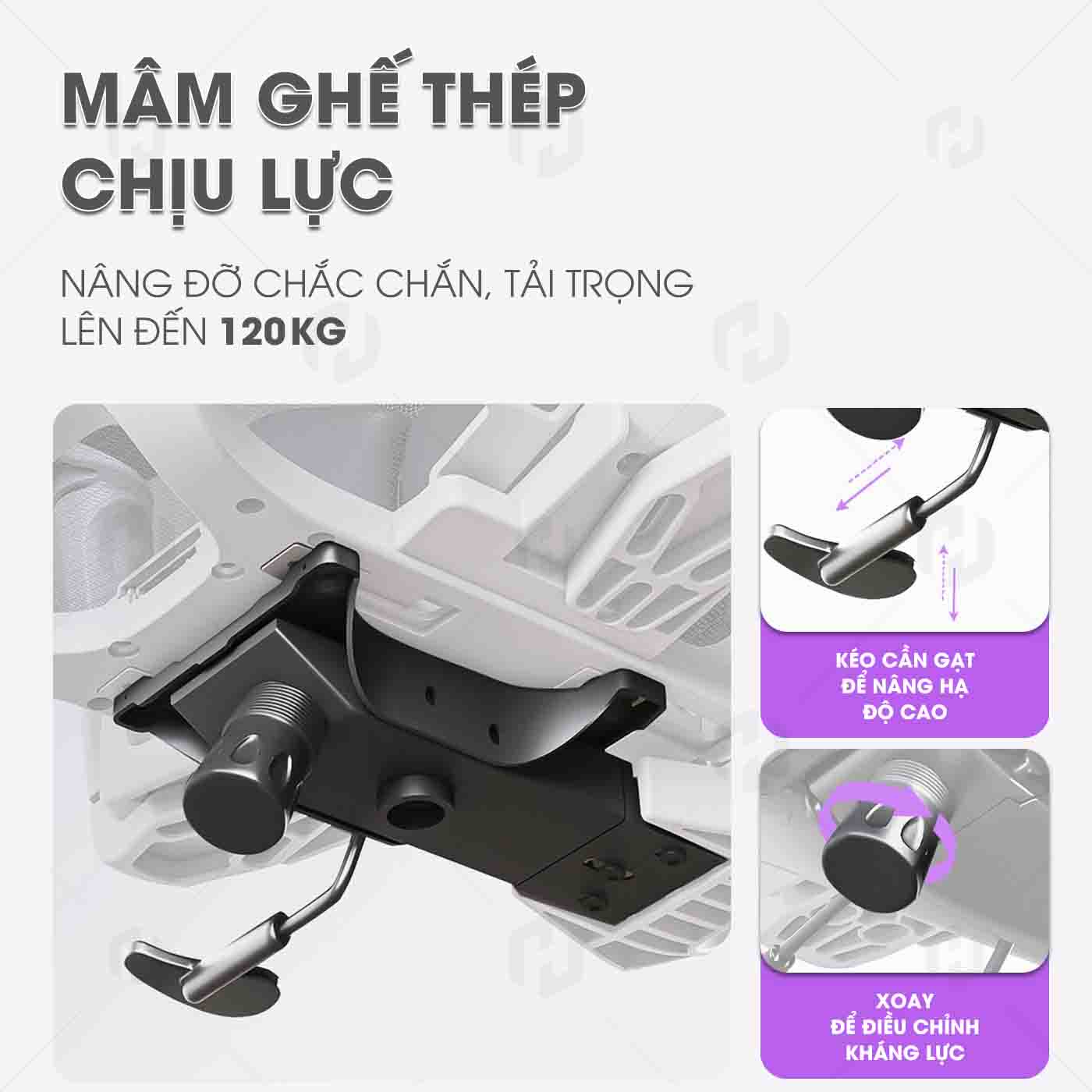 Ghế công thái học HTD-X360 giải pháp bảo vệ cột sống