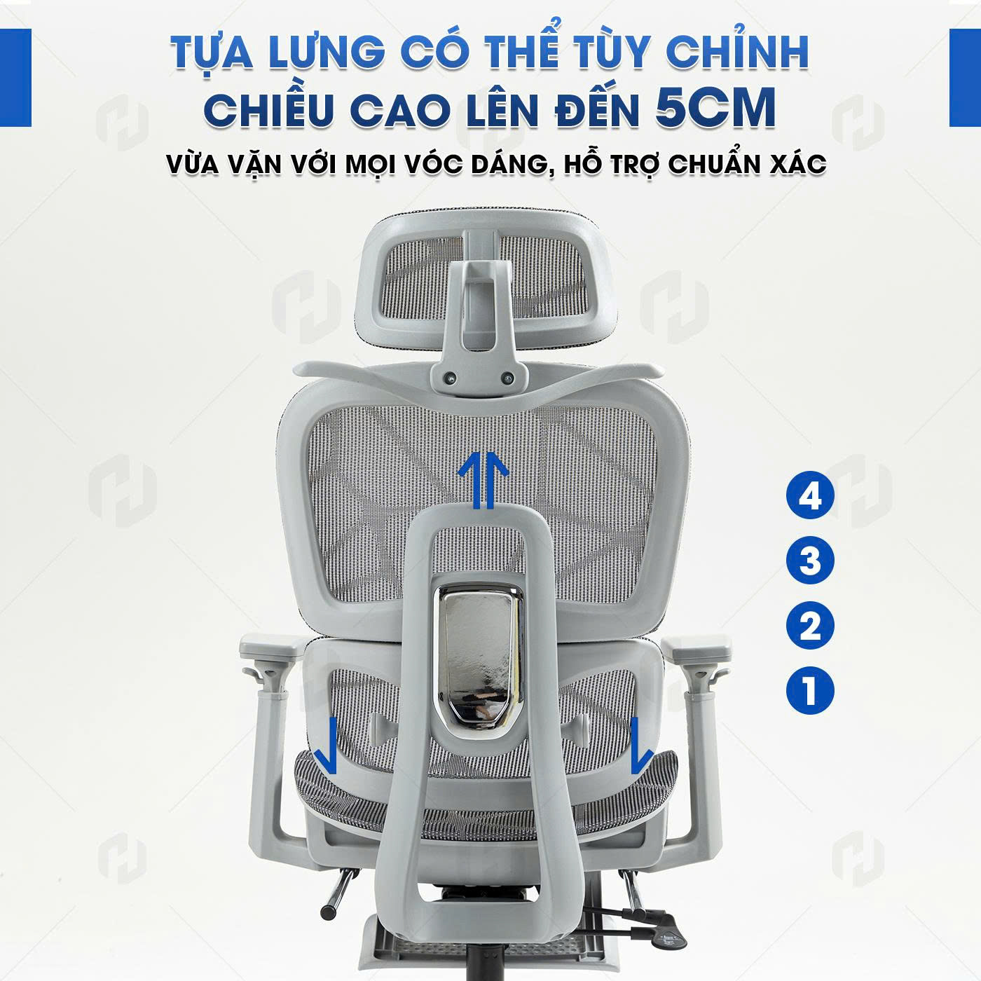 Ghế công thái học full lưới HTD-LS900 Chống đau lưng