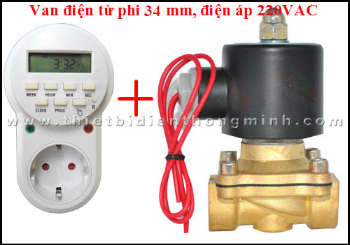 Tưới tự động (van phi 34 mm, điện áp 220VAC)