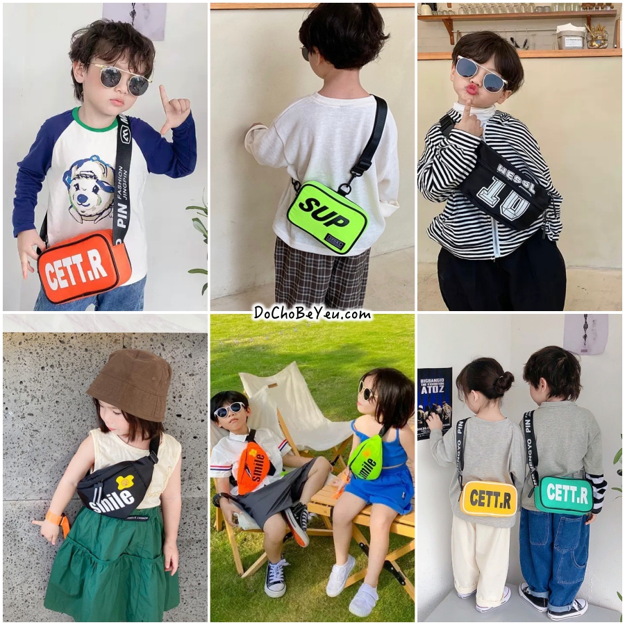 Túi bao tử cho bé trai bé gái, túi đeo chéo trẻ em