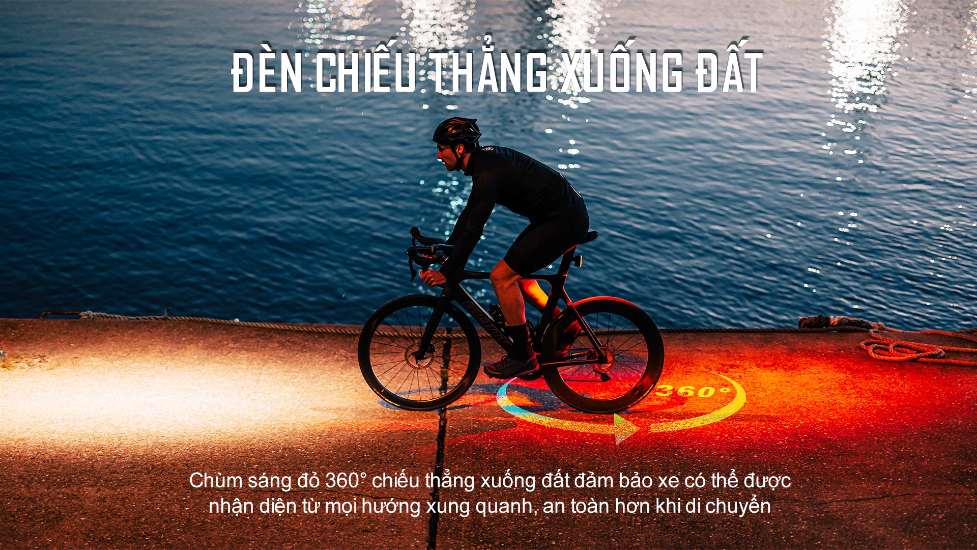 Đèn hậu xe đạp MAGICSHINE SEEMEE 300 chùm sáng 360 độ