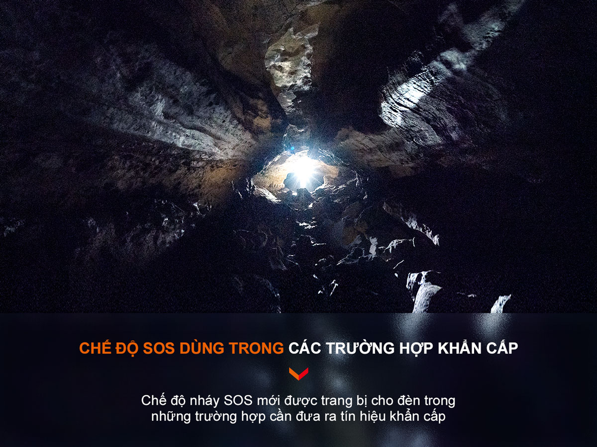 Đèn pin FENIX PD40R V3.0 và tính năng SOS sử dụng tốt trong các trường hợp khẩn cấp