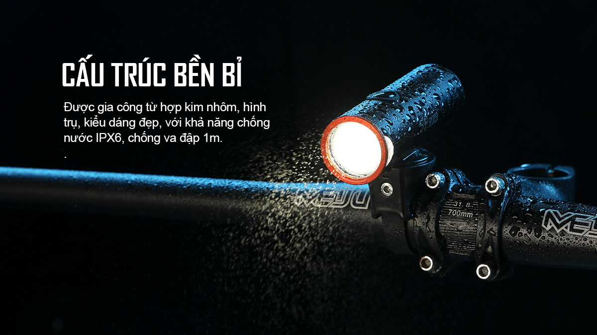 Đèn xe đạp MAGICSHINE SF900 cấu trúc bền bỉ