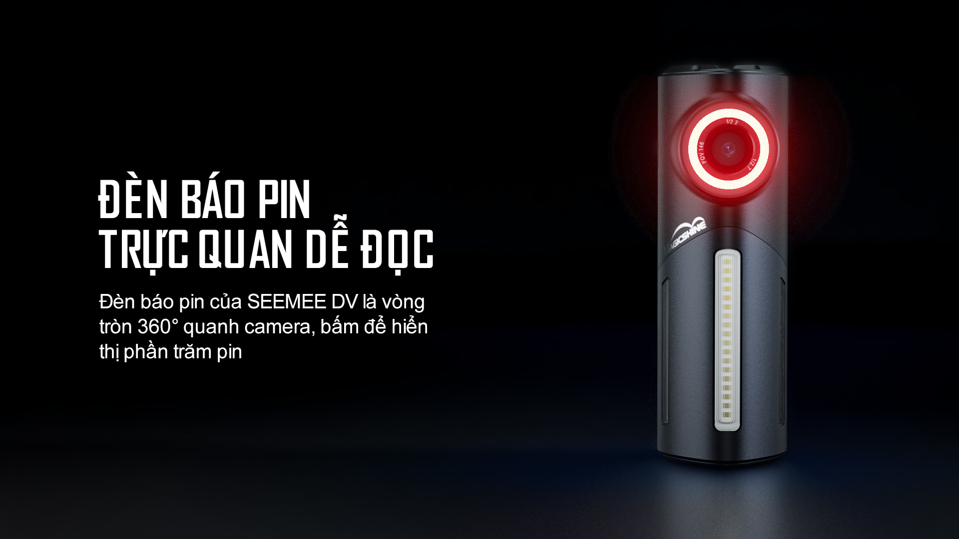 Đèn cảnh báo pin trực quan đễ đọc của seemee dv