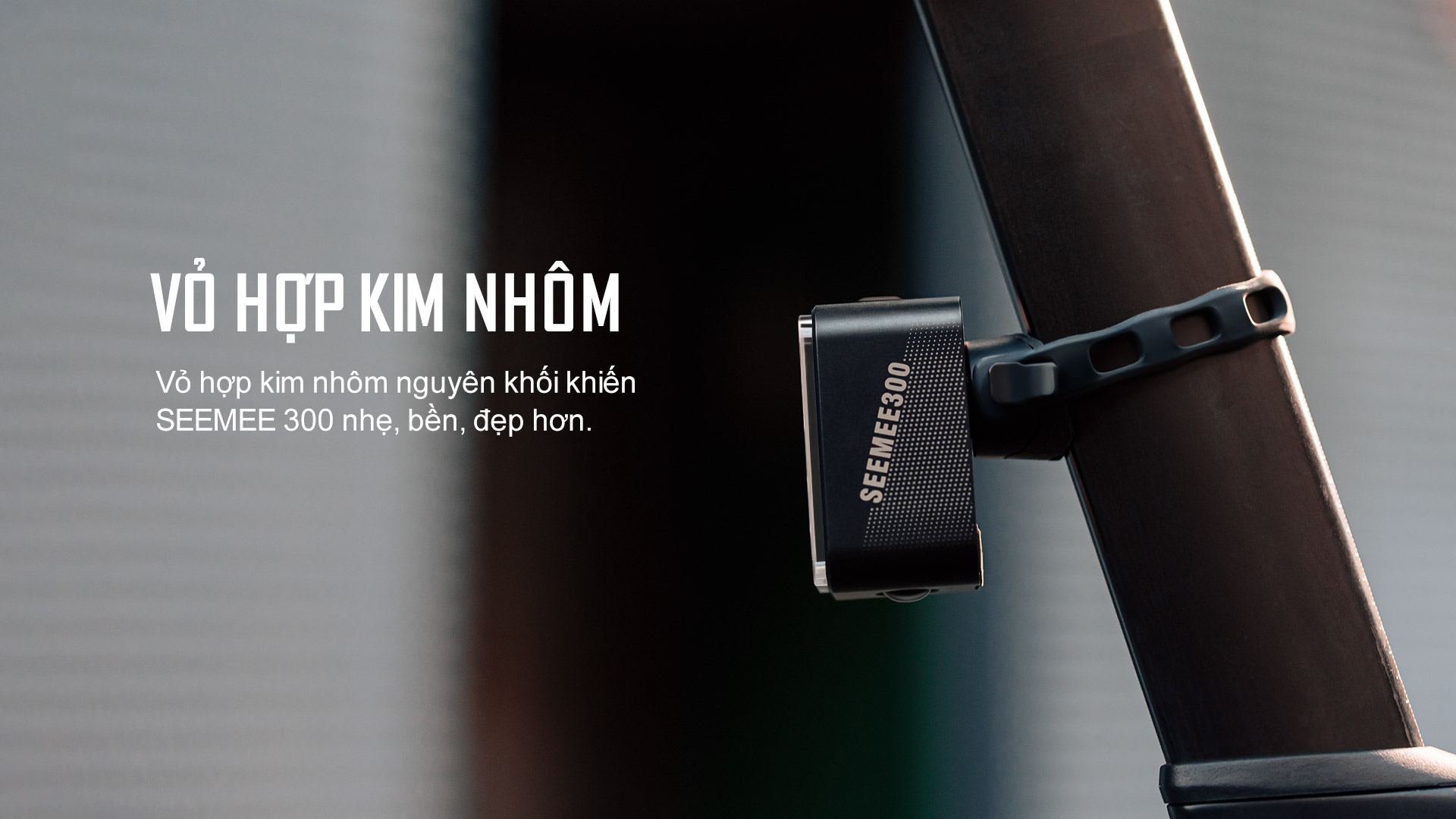 Đèn hậu xe đạp MAGICSHINE SEEMEE 300 làm từ hợp kim nhôm