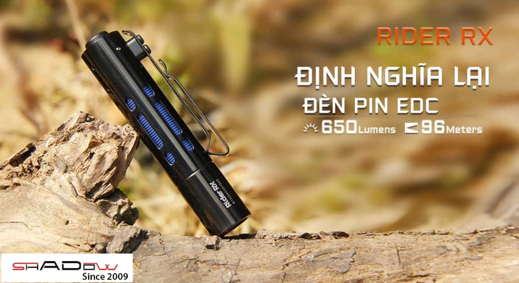 Đèn pin ánh sáng vàng ACEBEAM RIDER RX