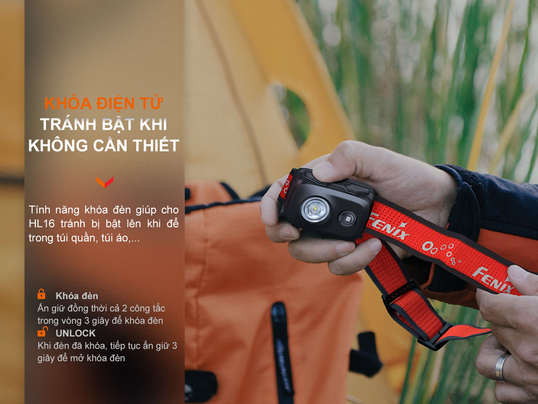 Tính năng khóa điện tử tránh tự động bật khi không cần sử dụng.