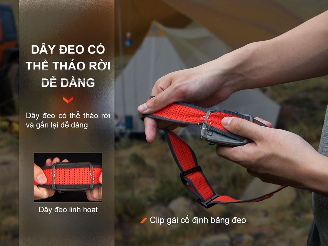 Thiết kế dây đeo thông minh, tháo lắp dễ dàng.