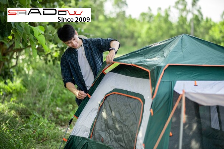 Các chi tiết nhỏ trên lều