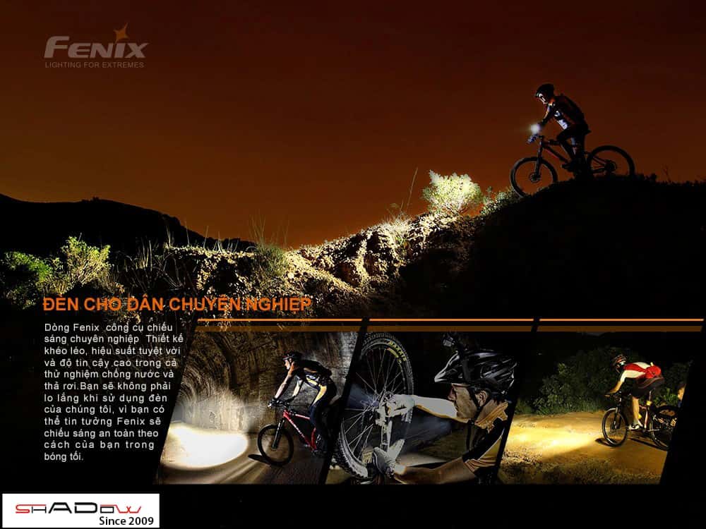 Đèn hậu xe đạp dùng pin Fenix BC05R V2 dành cho dân chuyên nghiệp