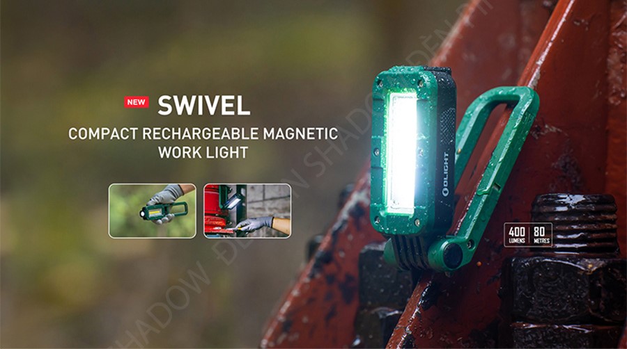 olight swivel có mặt dưới được trang bị nam châm