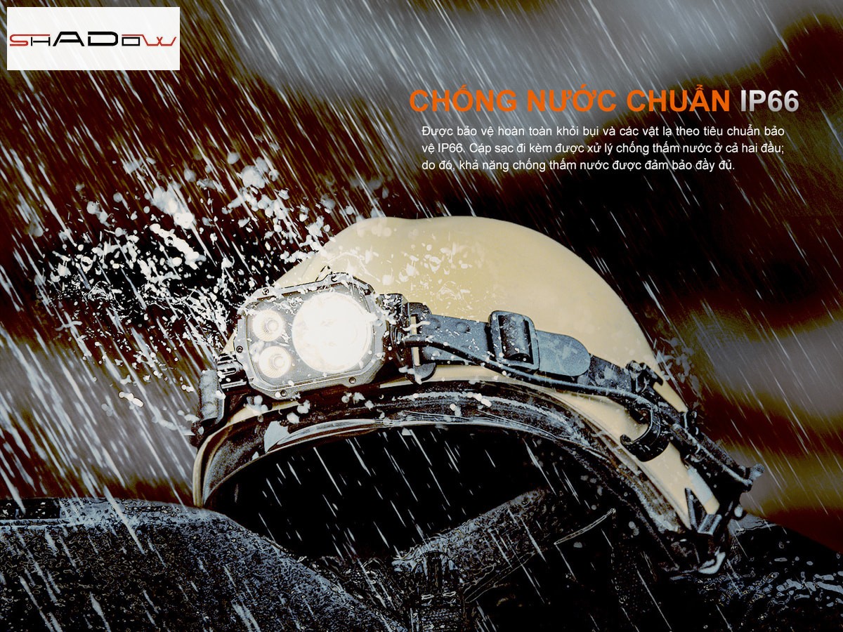 Đèn chống nước, bụi tiêu chuẩn IP66