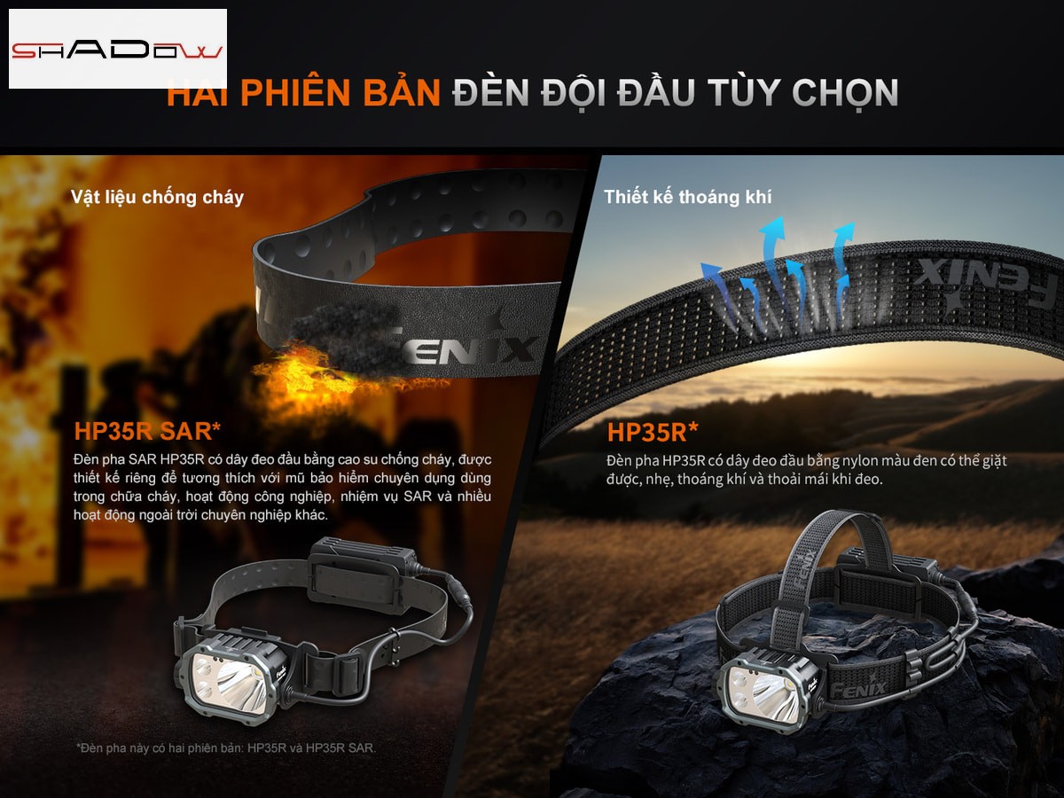 Sự khác nhau giữa phiên bản HP35R và phiên bản HP35R SAR