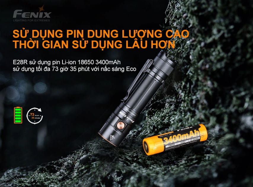 Thời lượng pin của đèn pin 18650