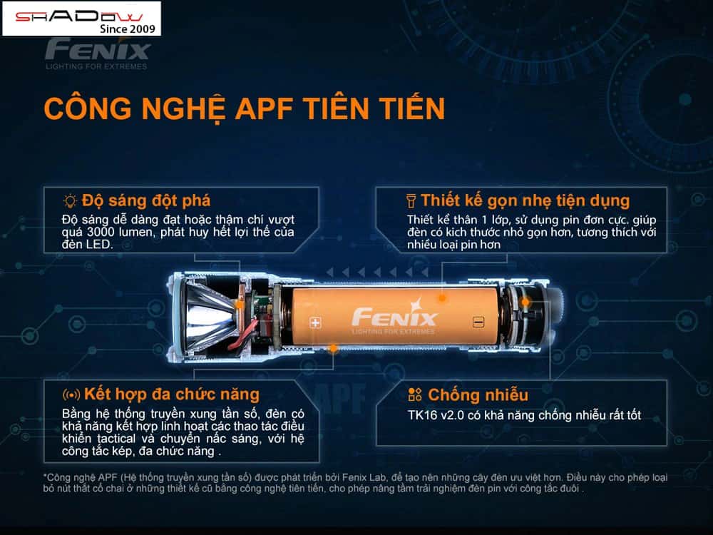 TK16 V2.0 với công nghệ APF tiên tiến