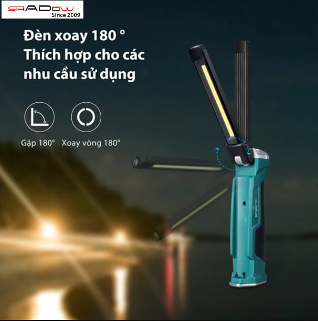 Đèn pin KLARUS WL1 có thể gập xoay 180°