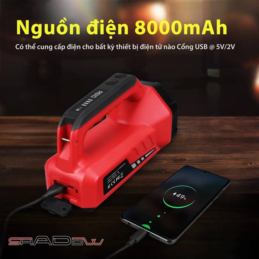 Đèn pin sạc Klarus RS10 có nguồn điện 8000mah