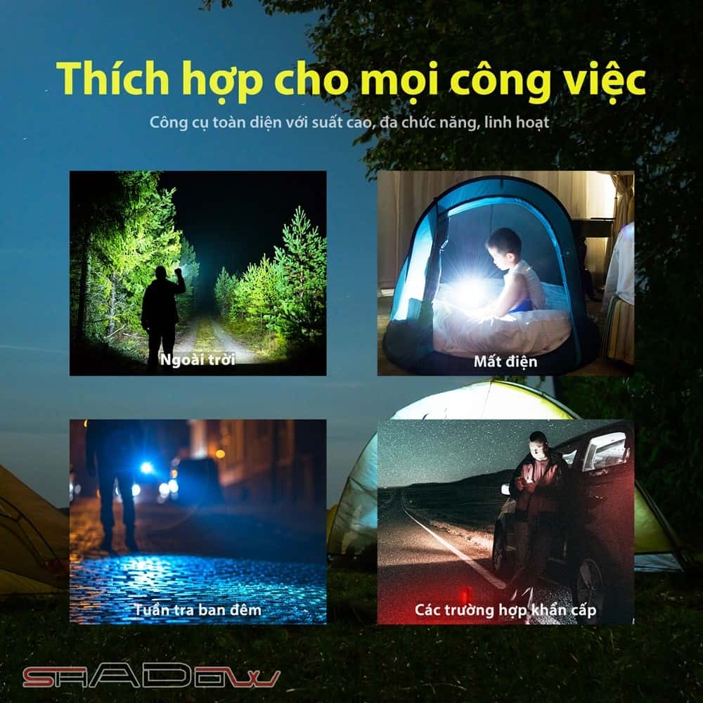 Đèn pin xách tay siêu sáng Klarus RS10 thích hợp cho nhiều công việc khác nhau