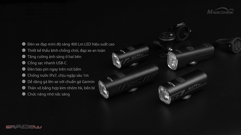 Đặc điểm nổi bật Đèn xe đạp MAGICSHINE ALLTY 400