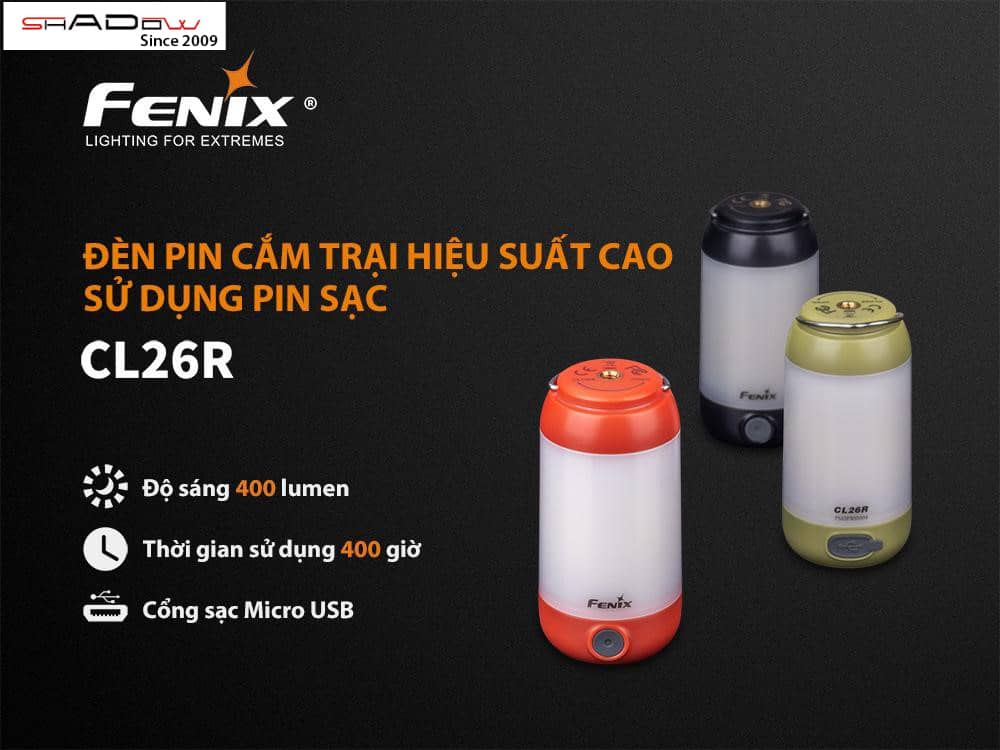 fenix CL26R là đèn pin cần có cho chuyến camping của bạn