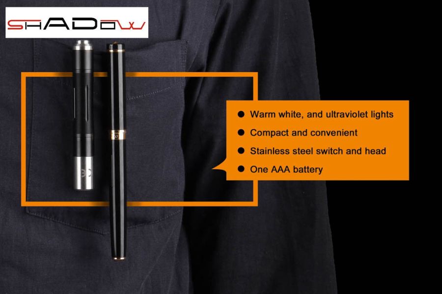 Đèn có kích thước nhỏ, dễ dàng bỏ túi