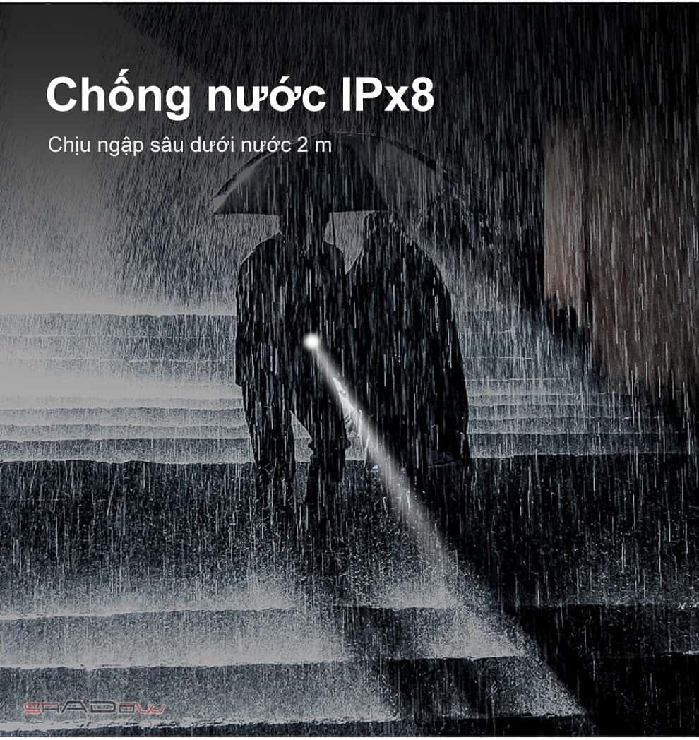 Klarus XT21X Pro đạt chuẩn kháng nước IPX8