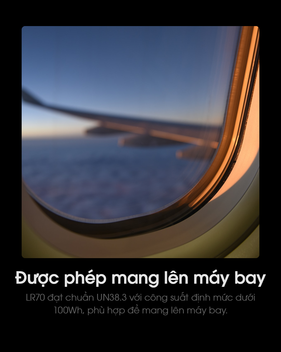 Đèn pin cắm trại NITECORE LR70 được phép mang lên máy bay