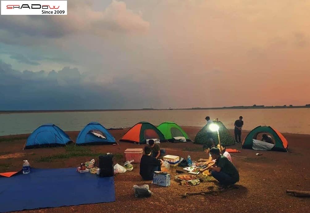 lưu ý khi cắm trại ở hồ trị an