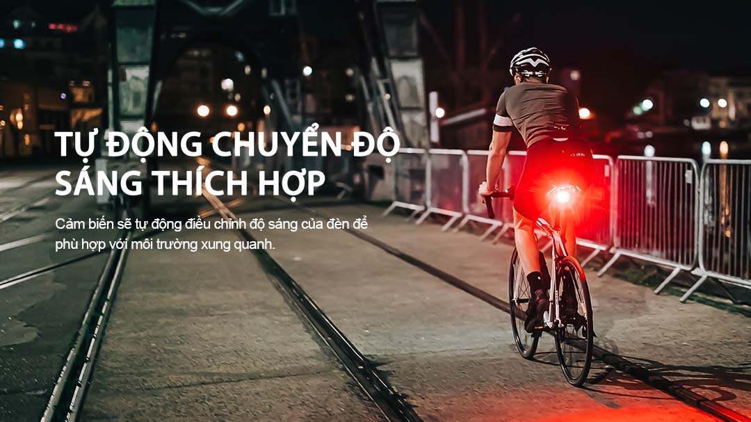 Đèn hậu xe đạp MAGICSHINE SEEMEE150 tự động điều chỉnh ánh sáng phù hợp