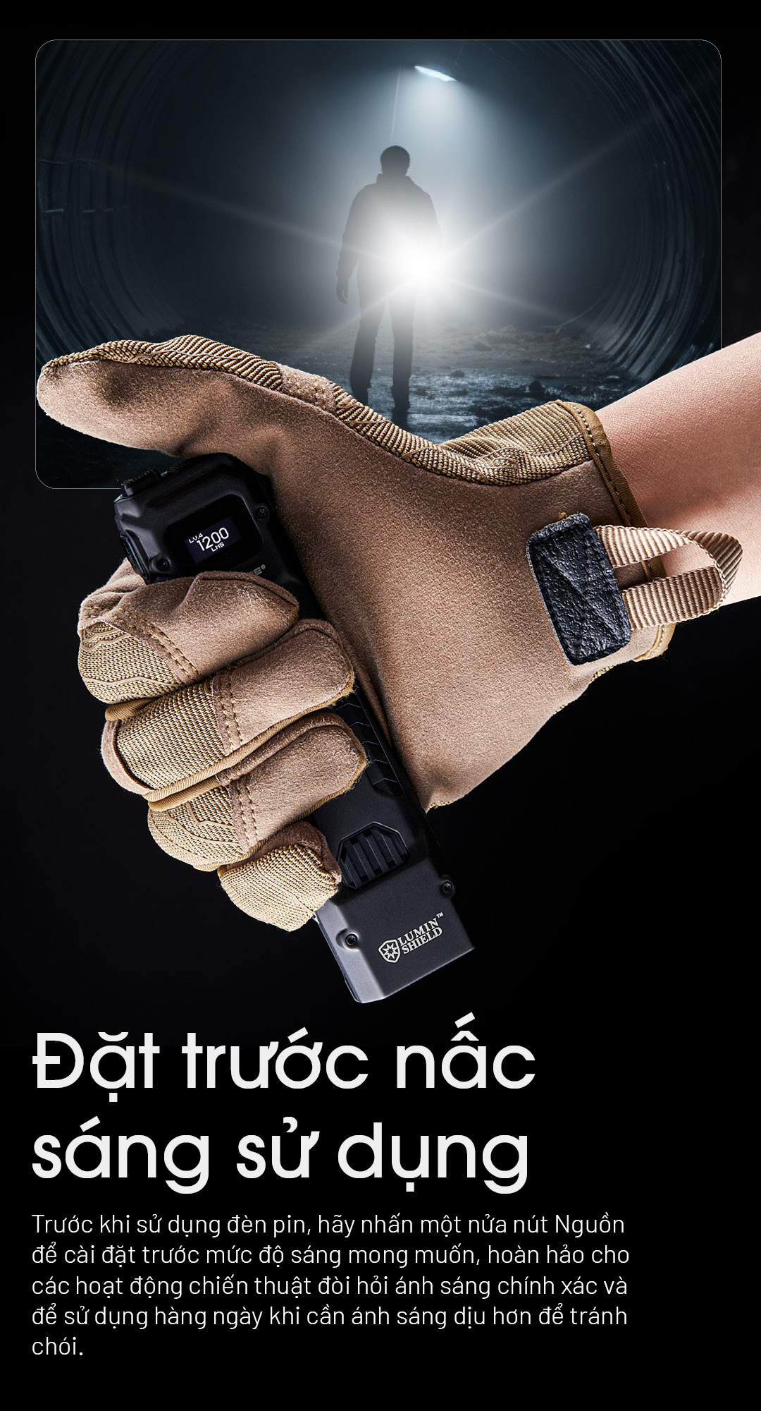 NITECORE EDC29 có khả năng đặt trước nấc sáng sử dụng