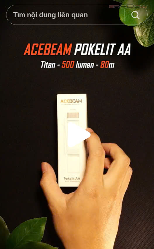 Review đèn mini ACEBEAM POKELIT AA titan