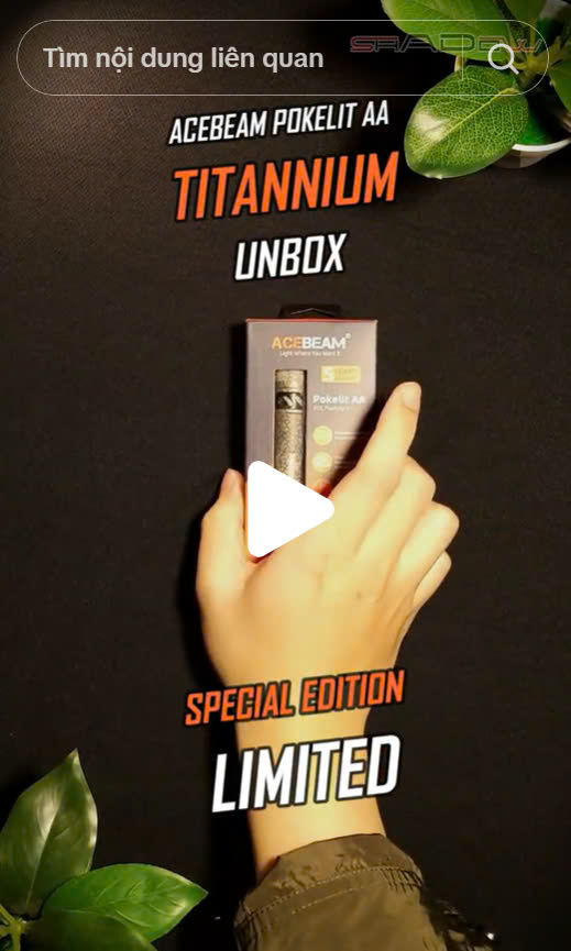 Review đèn ACEBEAM POKELIT AA bản vân đá