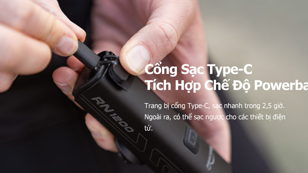 Đèn sử dụng cổng sạc USB-C