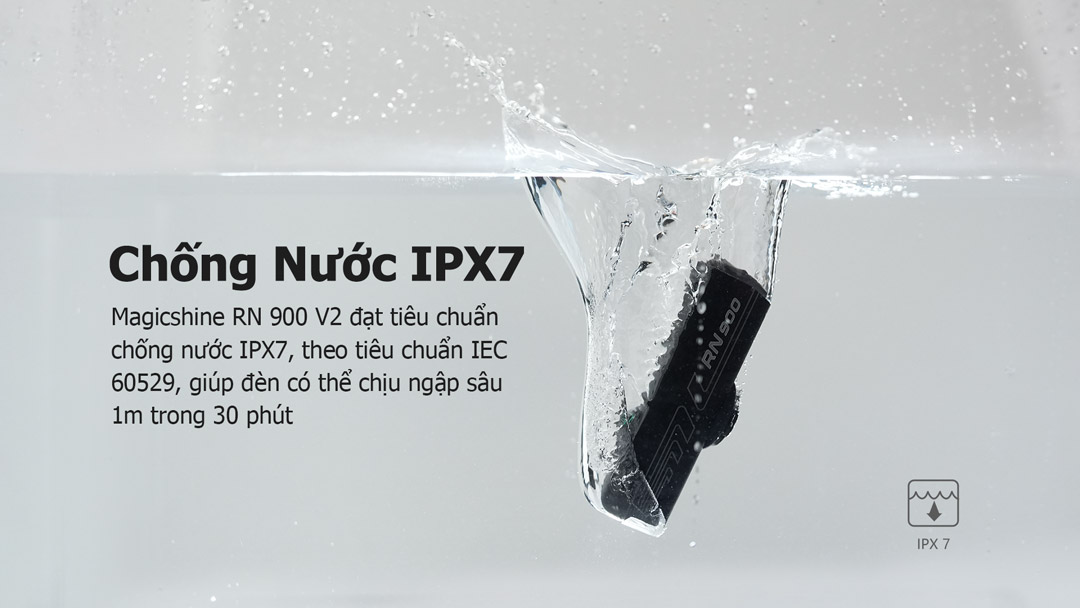 Khả năng chống nước tiêu chuẩn IPX7