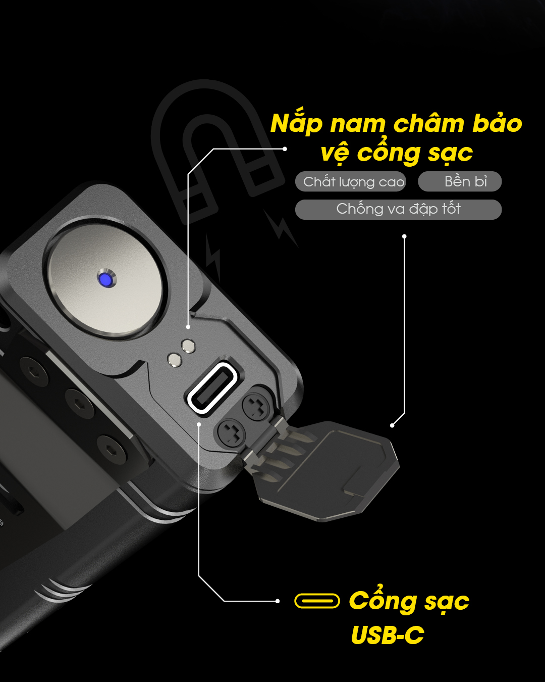 Thiết kế cổng sạc USB-C