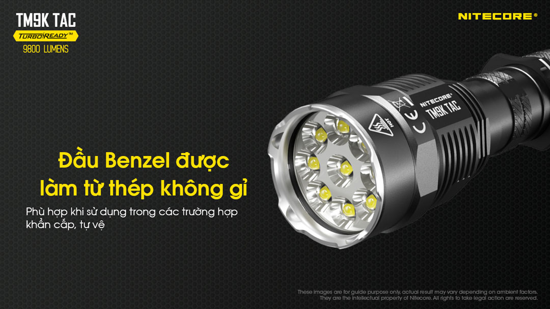 Đầu benzel được làm từ thép không gỉ