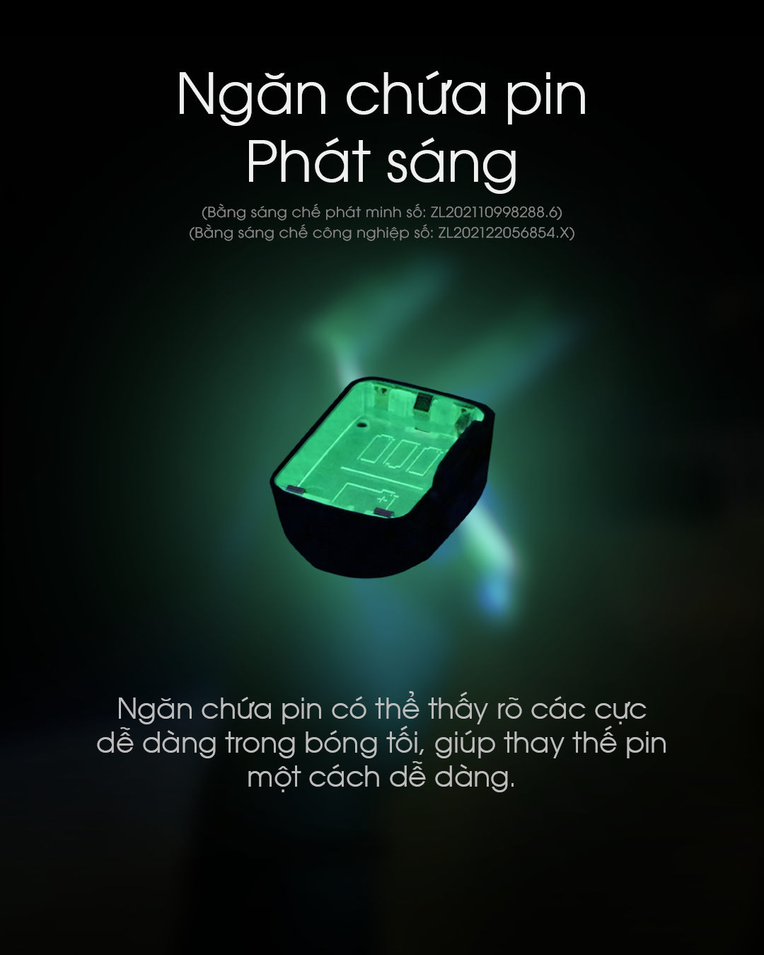 Đèn đội đầu NITECORE UT27 có ngăn chứa pin phát sáng