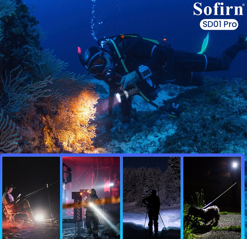 Đèn lặn SOFIRN SD01 Pro có tính ứng dụng cao