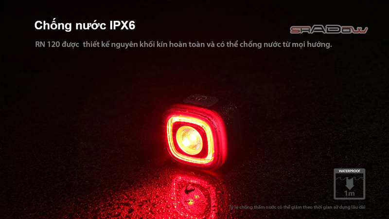 Đèn hậu xe đạp MAGICSHINE RN120 chông nước tiêu chauarn IPX6