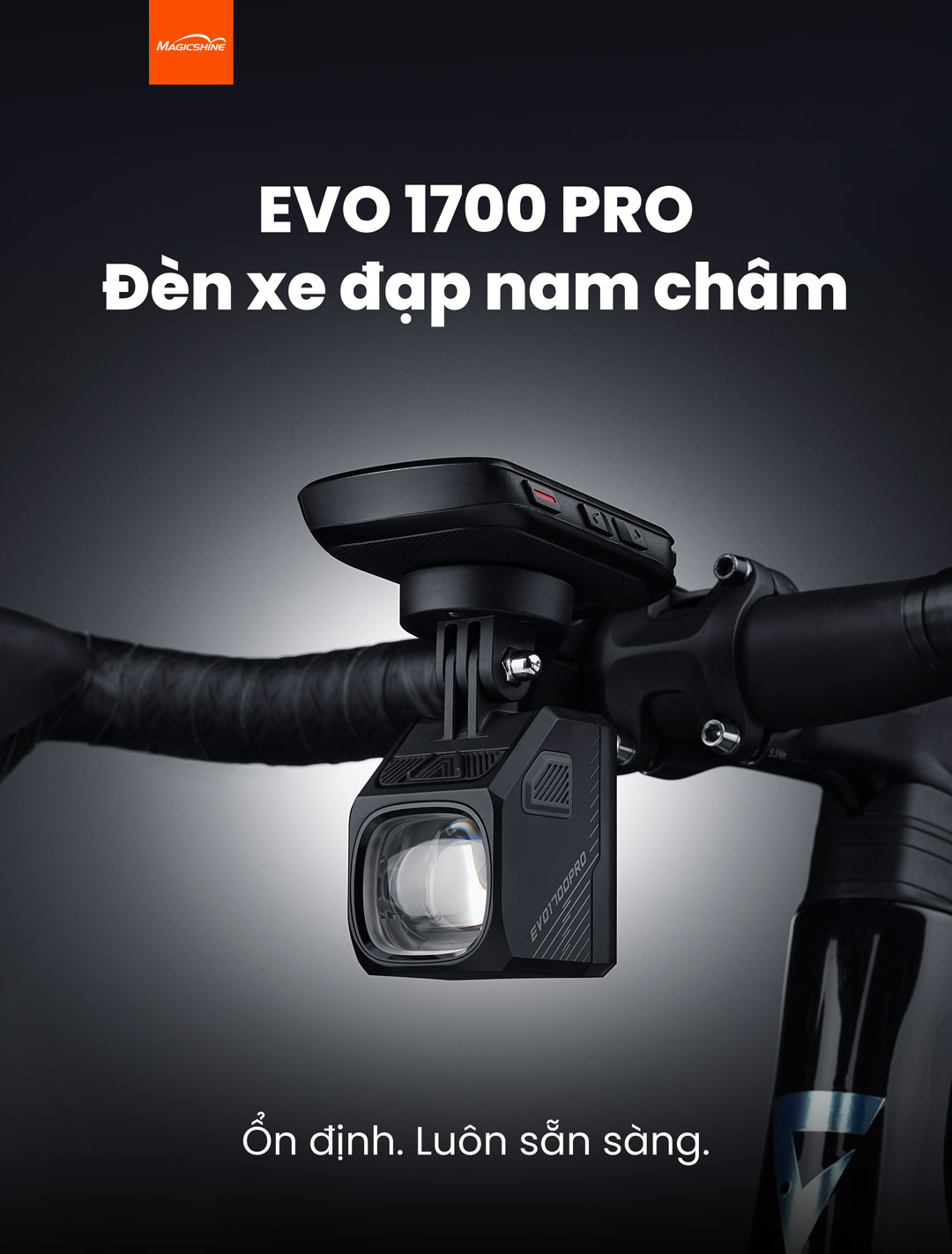 Tổng quan đèn gắn trước xe đạp Magicshine EVO 1700 Pro