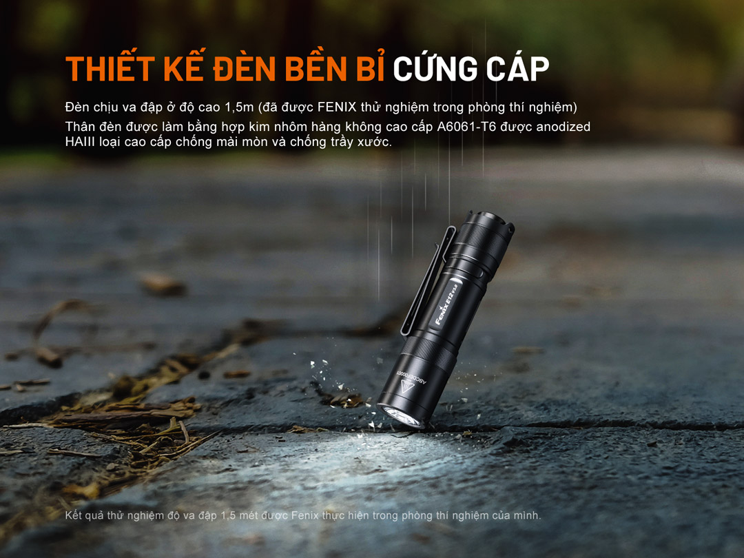 Thiết kế đèn bền bỉ và cứng cáp