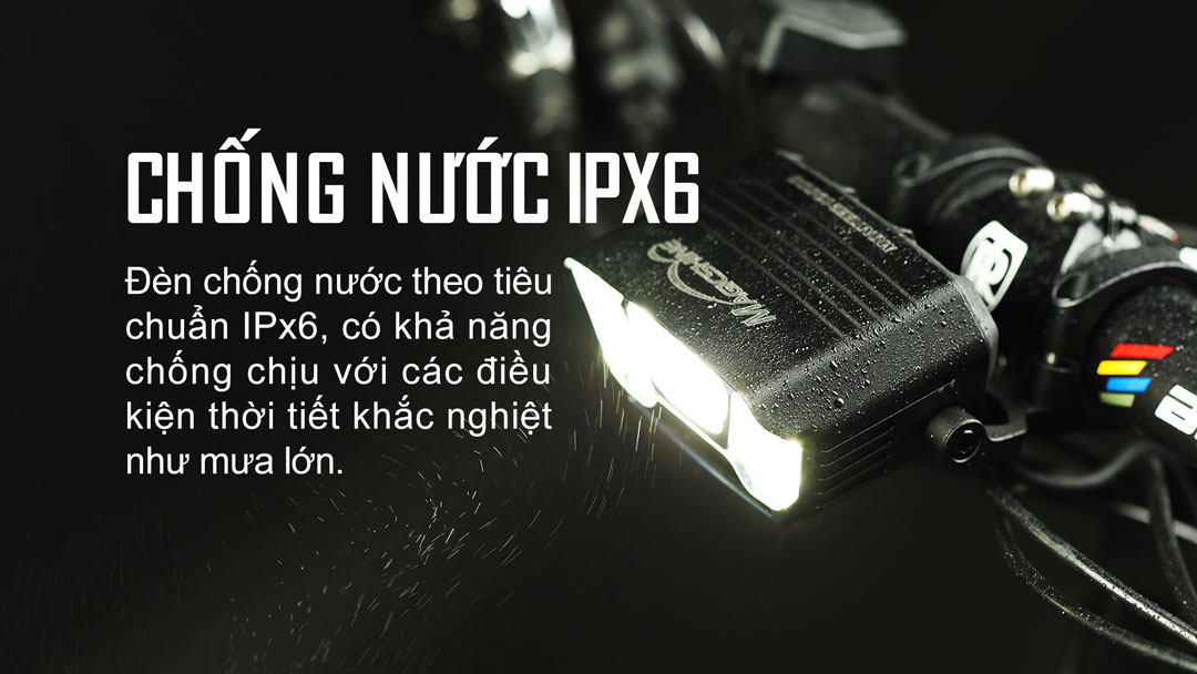 Đèn xe đạp MAGICSHINE MONTEER 12000 chông nươc tiêu chuẩn ipx6