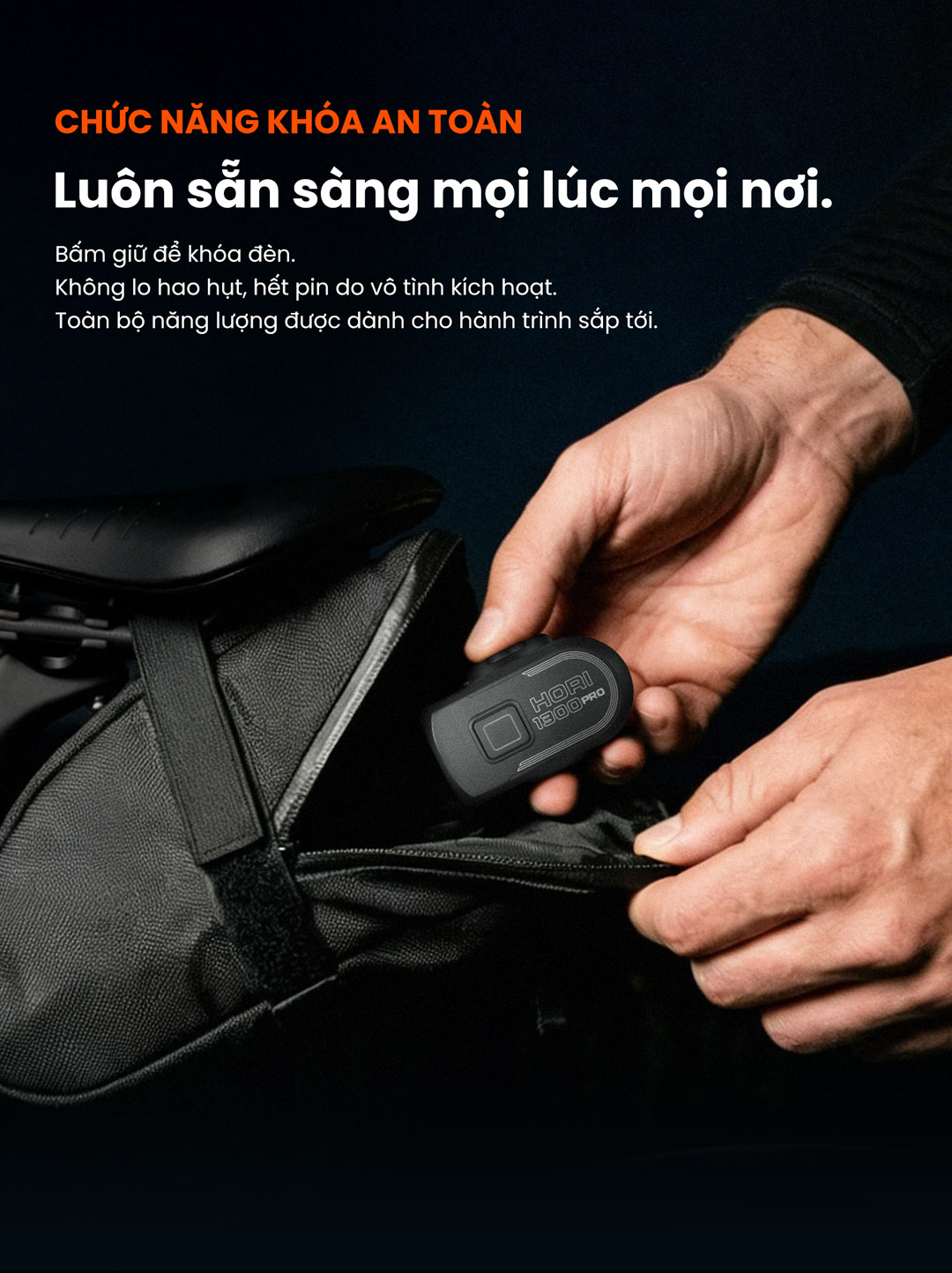 HORI 1300 PRO khóa an toàn chống hao pin