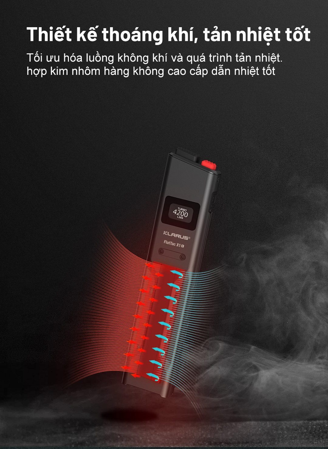 Thân đèn làm bằng nhôm hàng không tối ưu hoá không khí tốt