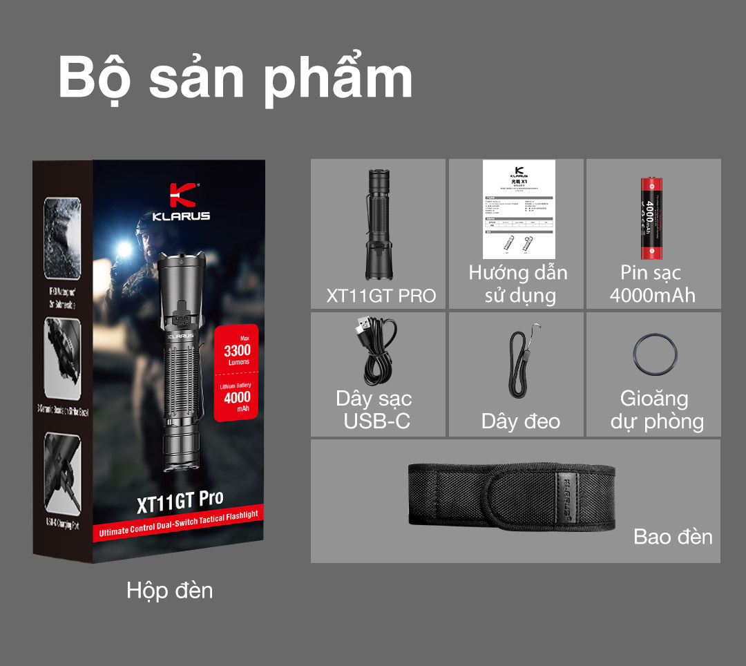 Bộ sản phẩm của XT11 GT PRO V3